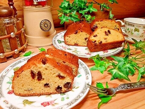 失敗なし！風味豊かなラムレーズンパウンドケーキ